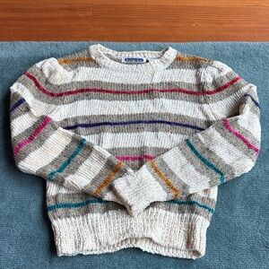 Vintage Multi Colored Striped Sweater